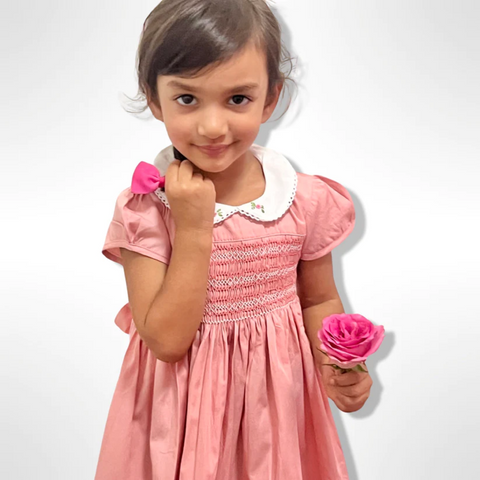 Pink Hand Smocked Dress