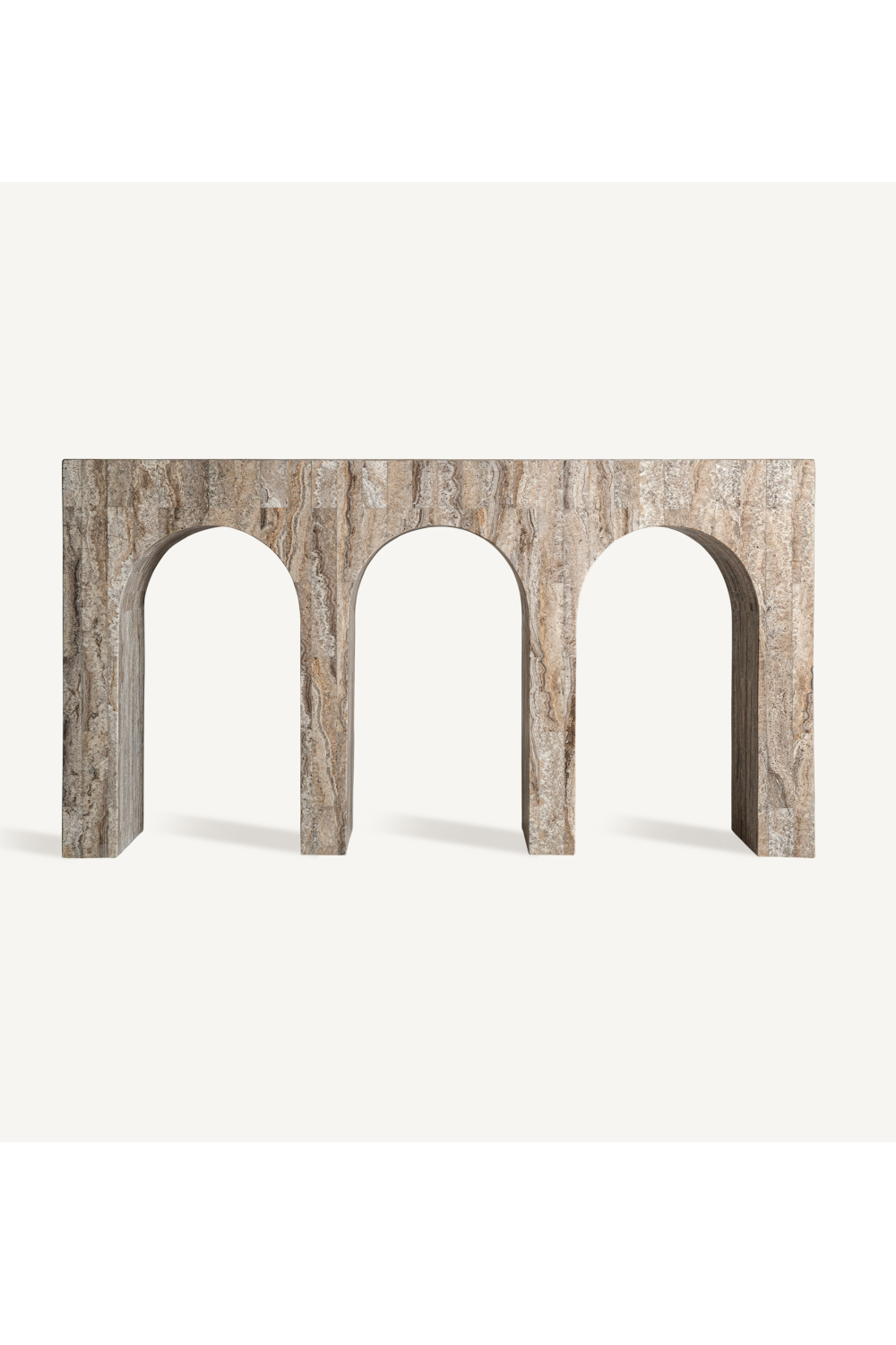 Arched Travertine Console Table | Vical Home Viaud