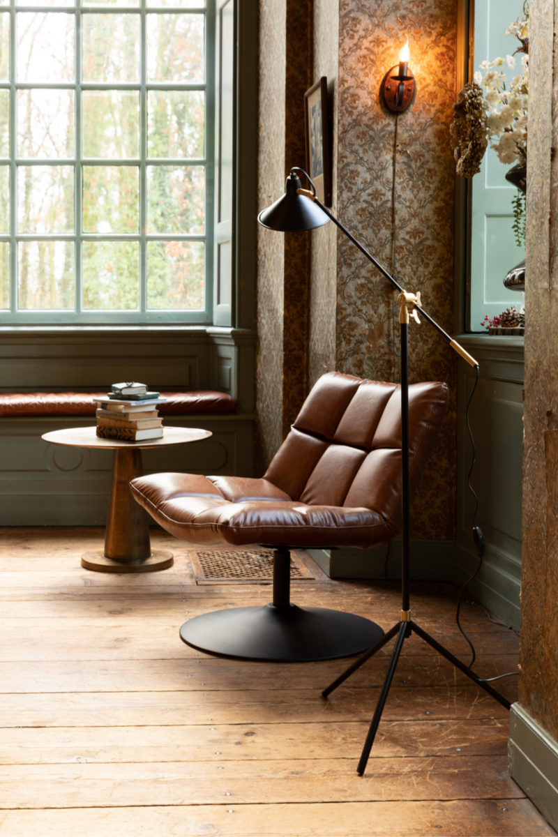 Vochtig Afdeling fluiten Brown Pedestal Accent Chair | Dutchbone Bar | Oroa Trade