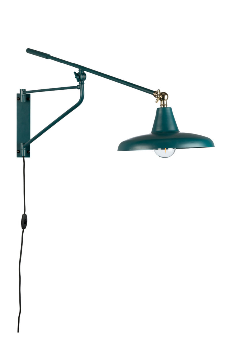 Teal Swing Arm Lamp | Dutchbone | Oroa Trade