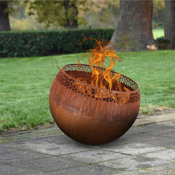 Fire Pit Ball Stripes Rust - Floral Stem Limited