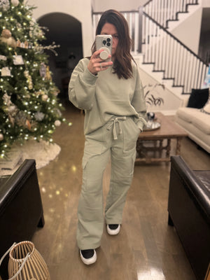 The Lounge Step Hem Crew (Adult) - Storied