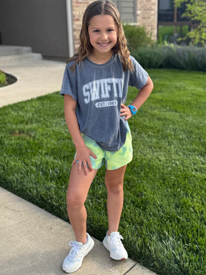 Tie Dyed Waffle Shorts (Tween) - Storied