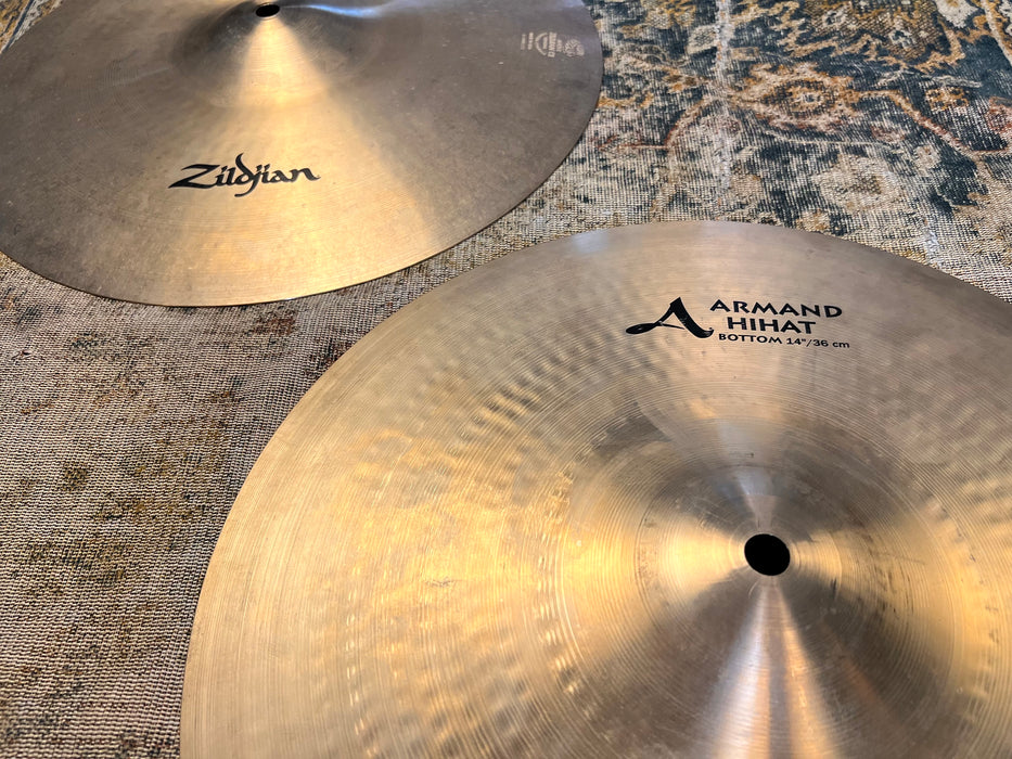 CRISP CLEAN ZILDJIAN ARMAND Hihats 14” 1002 1264 g No Longer Made