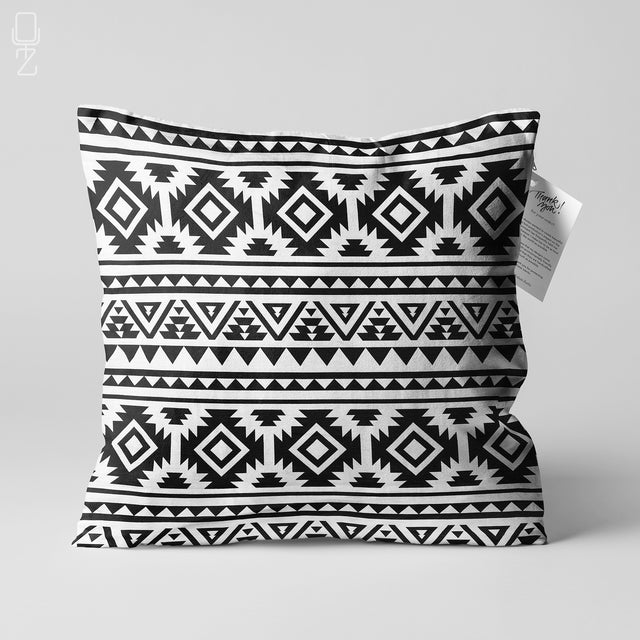 DII Black Aztec Print Pillow Cover (Set of 4)