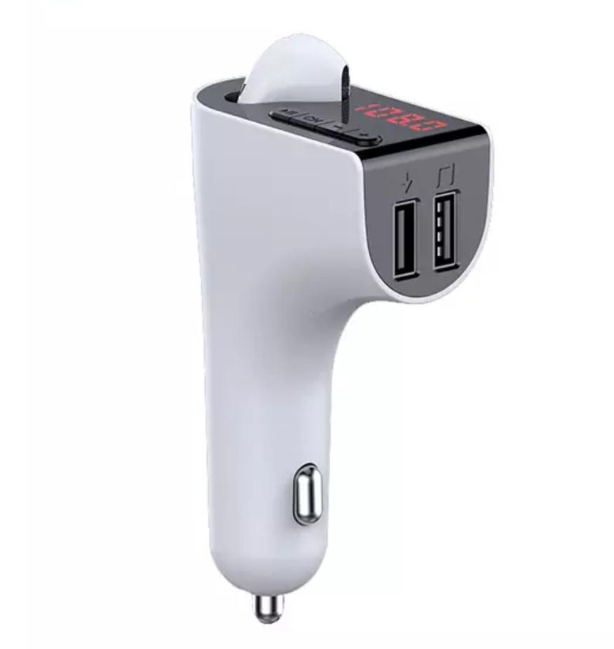 3 in 1 Car Charger FM and Bluetooth TWS Earbud
