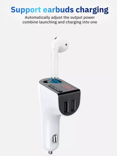 3 in 1 Car Charger FM and Bluetooth TWS Earbud