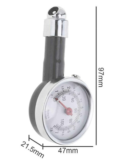 Analog Tyre Pressure Gauge / Meter For Car And Bike