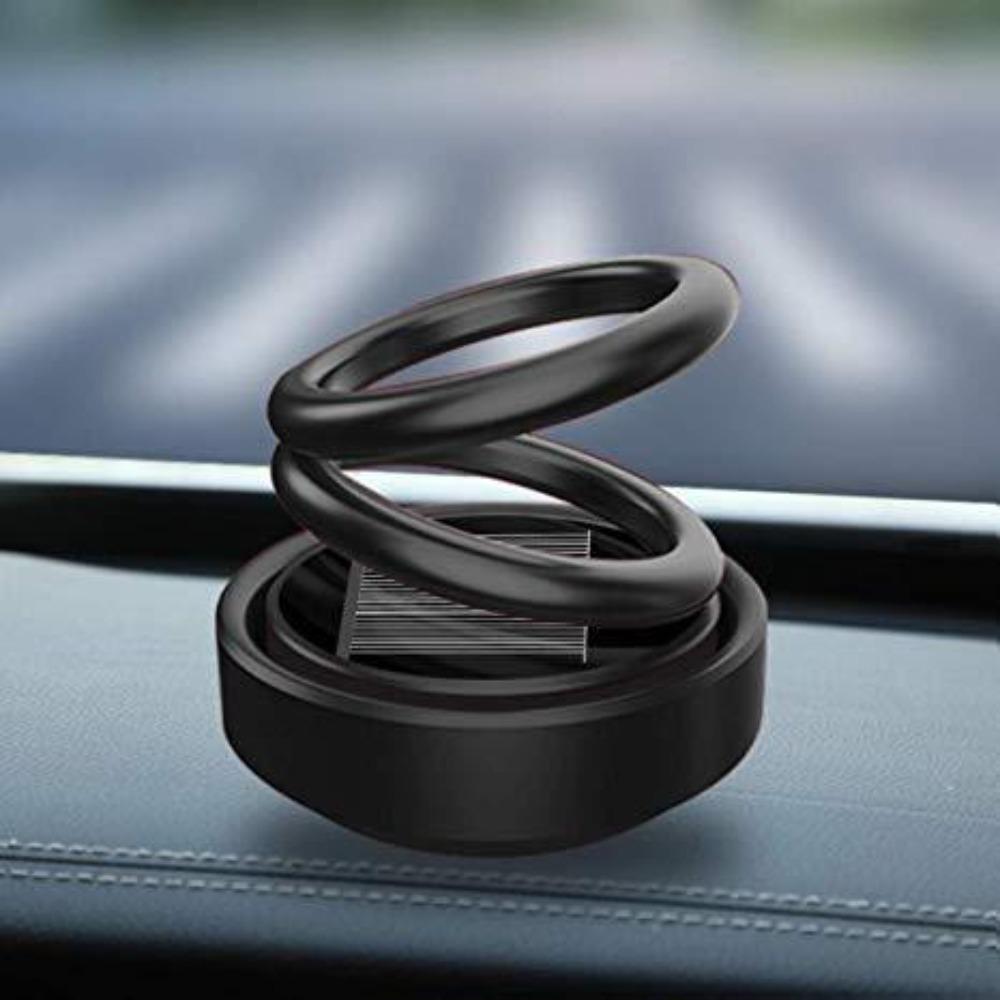 Solar Power Rotating Car Air Freshener Perfume, with Organic Fragrance