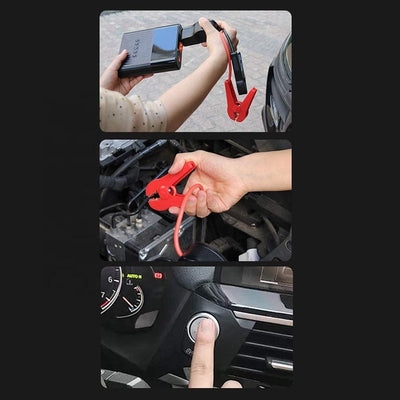 4 in 1 Portable Car Battery Jump Starter And Wireless Tyre Inflator with in-built Battery