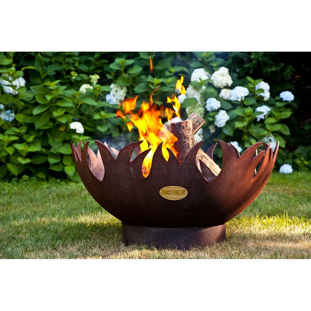 Home Fancy Fire Pit Blaze Wood Burning Fire Bowl - 37" Dia ...