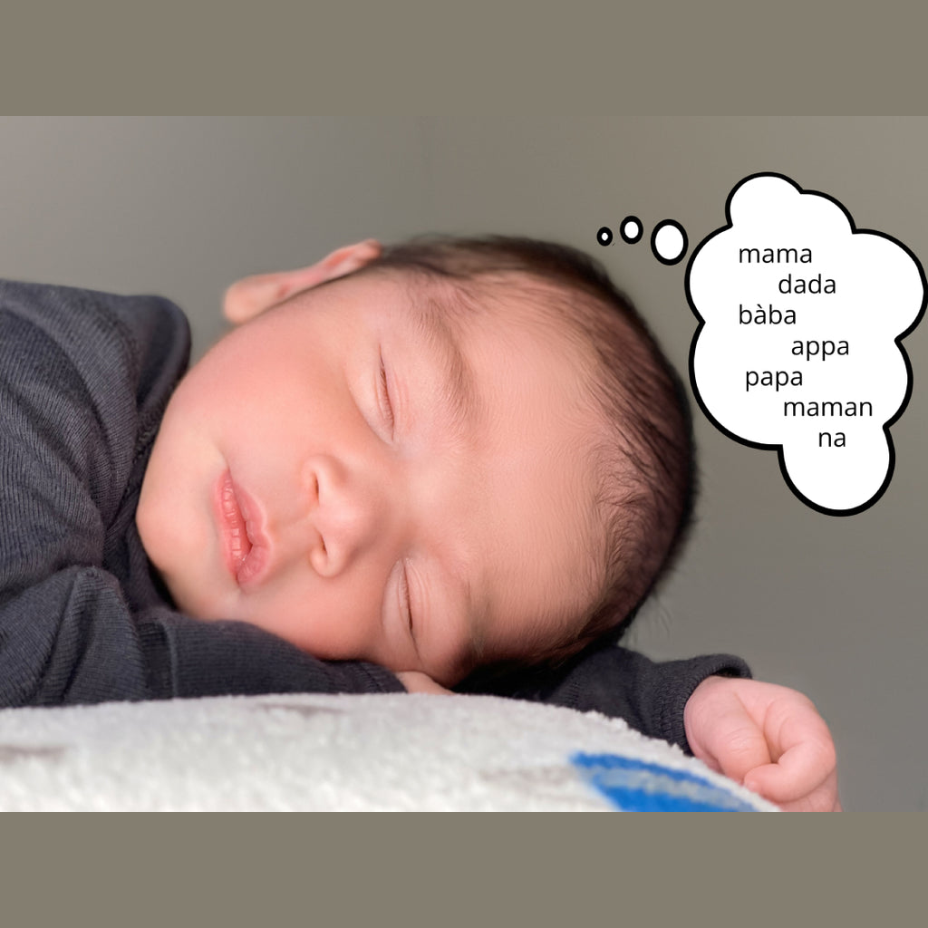 Baby dreaming in multiple languages