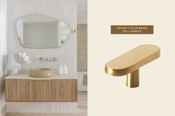 ECLAIR T SOLID BRASS PULL HANDLE