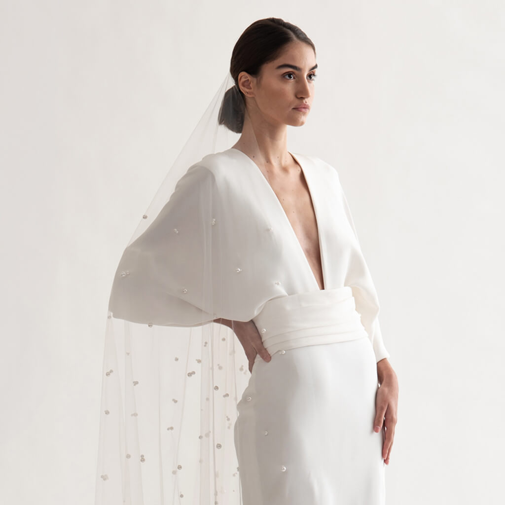 Christina Devine white wedding dress