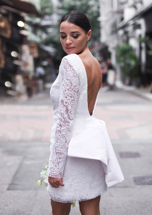 Christina Devine Bridal Mini Poppy Lace Dress