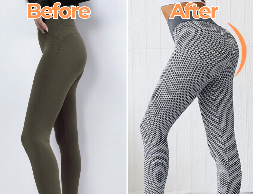 Lift leggings before and after