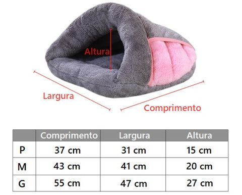 Medidas da caminha iglu 100% algodão