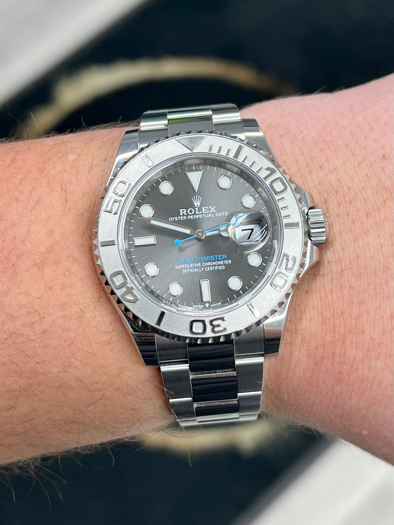 yachtmaster rhodium 40