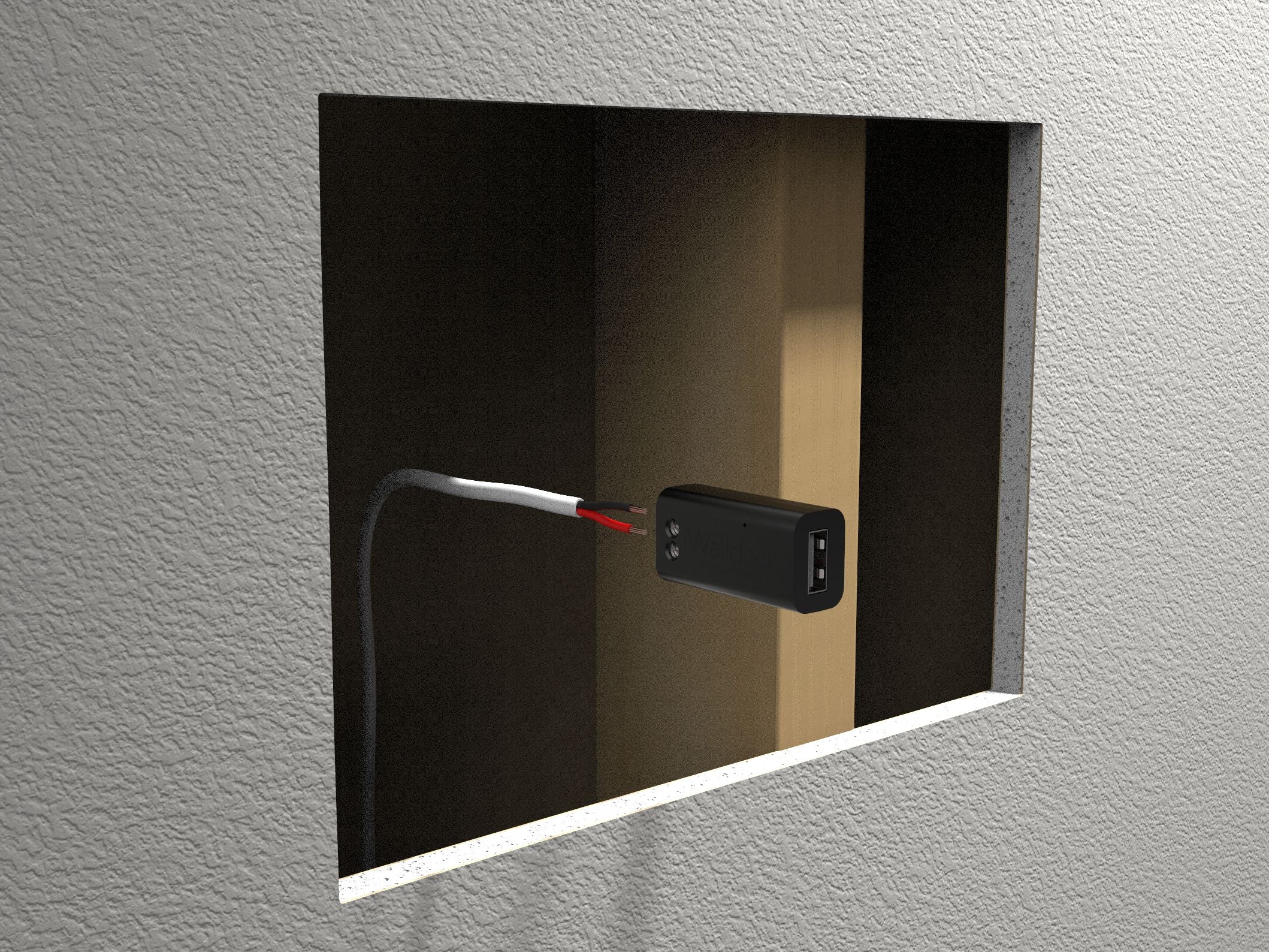 SimpliDock for iPad Installation 2-Wire USB Charging Inside Wall