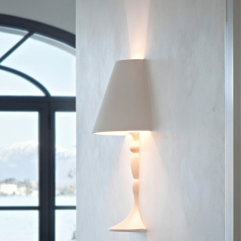 small wall sconce with shade