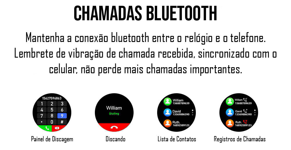 Smart Watch funções bluetooth