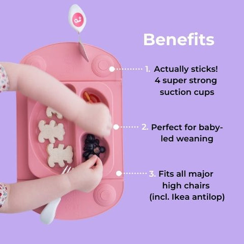 Benefits of the Easymat Mini Portable Suction Plate - Play Nourish Thrive