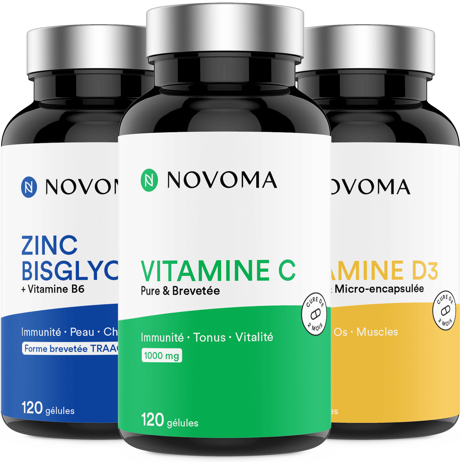 Kit Anti-Stress avec vitamine C, D3, K2, Oméga 3, Anti-Stress