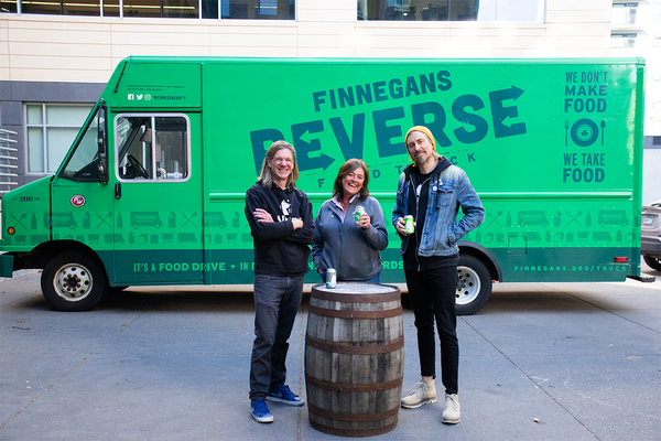 Paul, Jacquie, and Jeff with FINNEGANS Reverse Food Truck