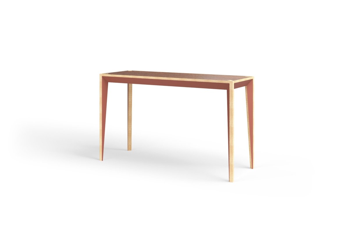 MiMi Console Tiny Desk - walnut copper brown