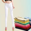 Candy Color Stretch Skinny Denim Pants For Women