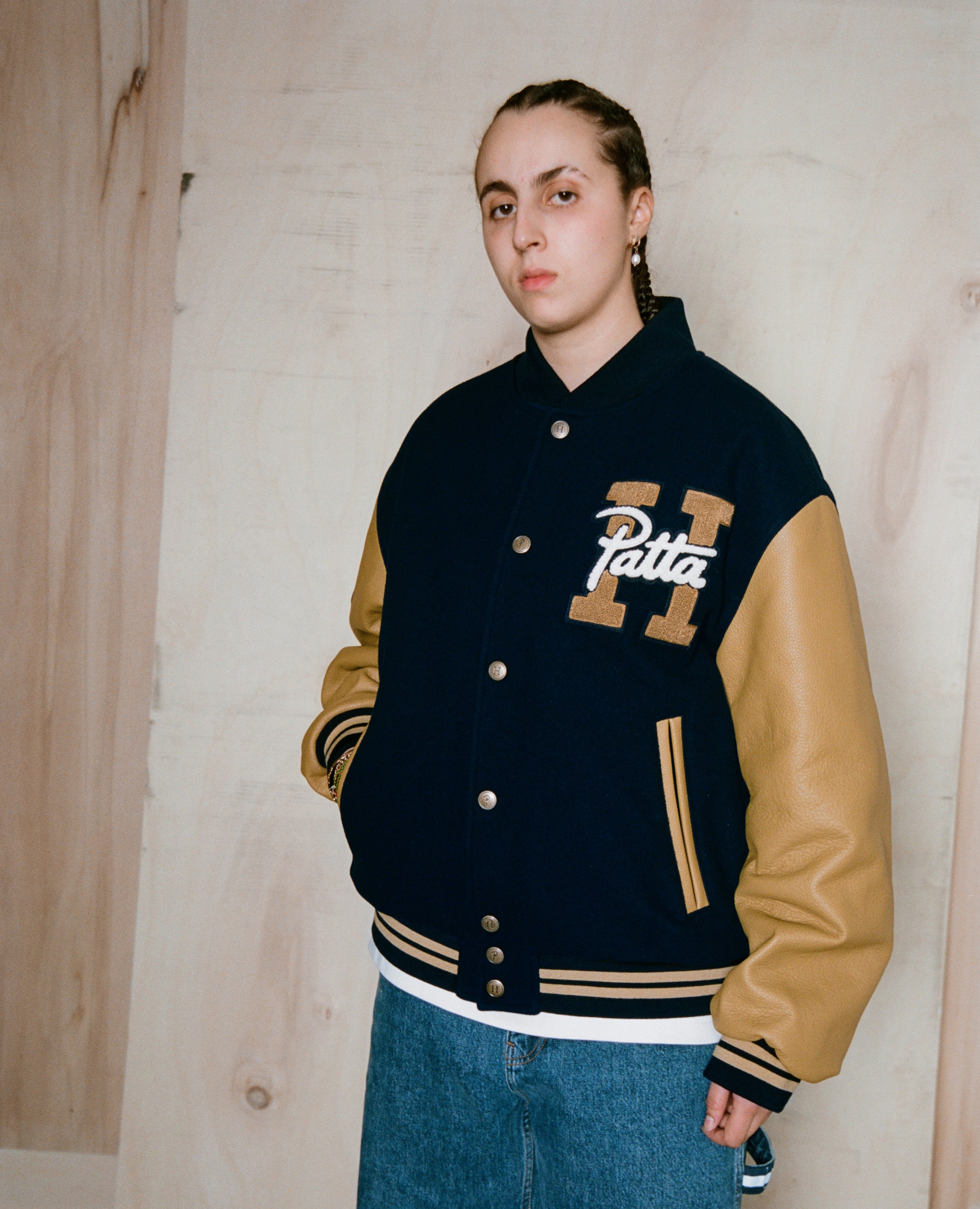 Patta x Tommy Varsity Jacket (Sport Navy)