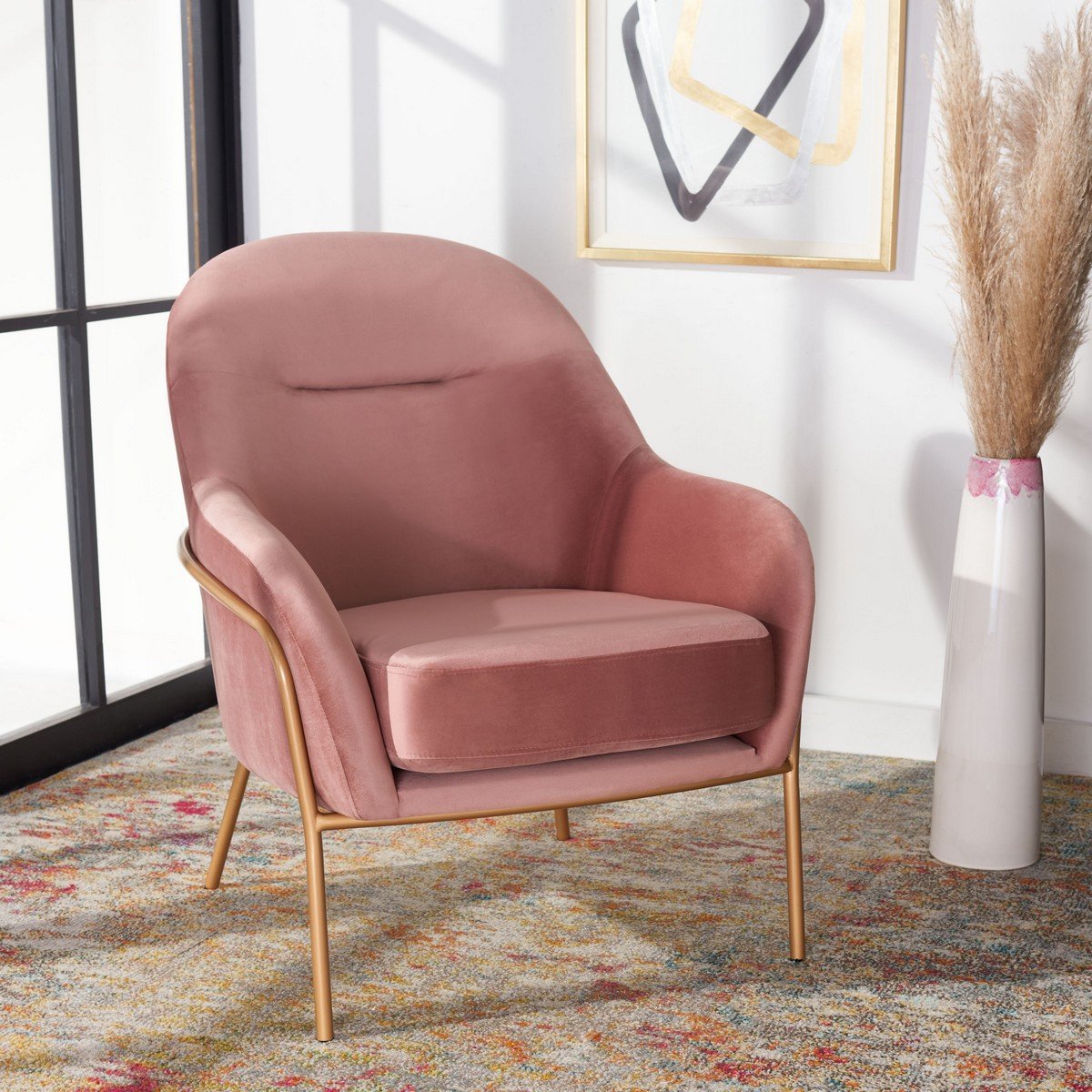 rose accent chair