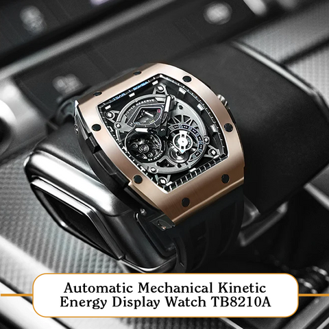 Automatic Mechanical Kinetic Energy Display Watch TB8210A 