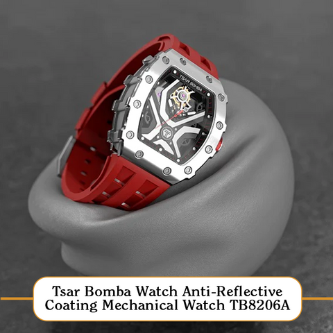  Tsar Bomba Watch Anti-Reflective Coating Mechanical Watch TB8206A 