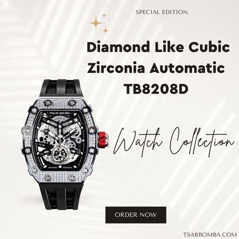 Diamond Like Cubic Zirconia Automatic TB8208D