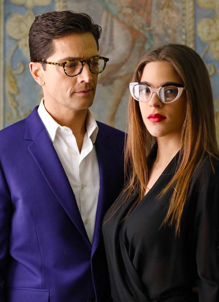  The Crinum Dark Havana and the Fuchsia eyeglasses models by Aru Eyewear