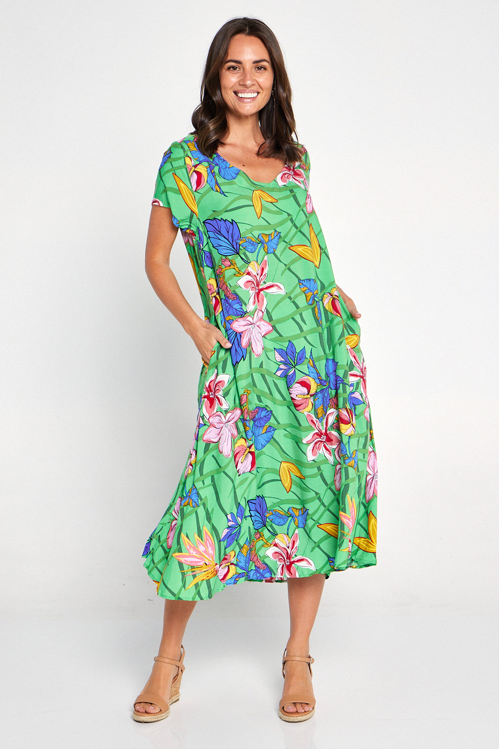 Image of Maeve Dress - Green Floral