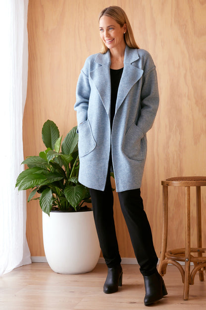 Irene Knit Jacket - Blue