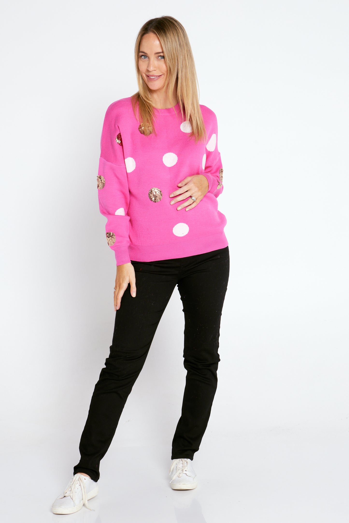 Camilla Knit - Pink Spot