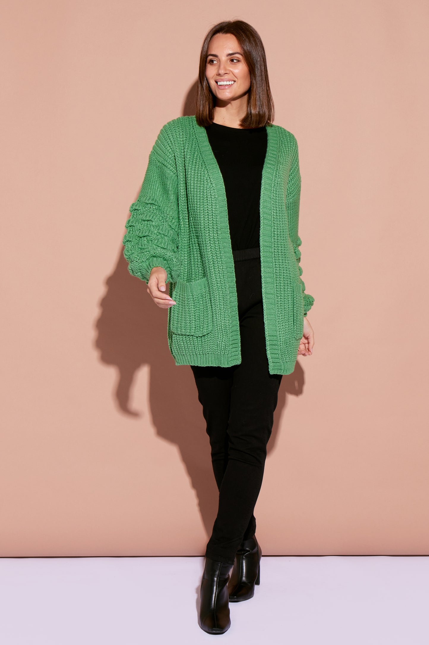 Elaine Knit Cardi - Green