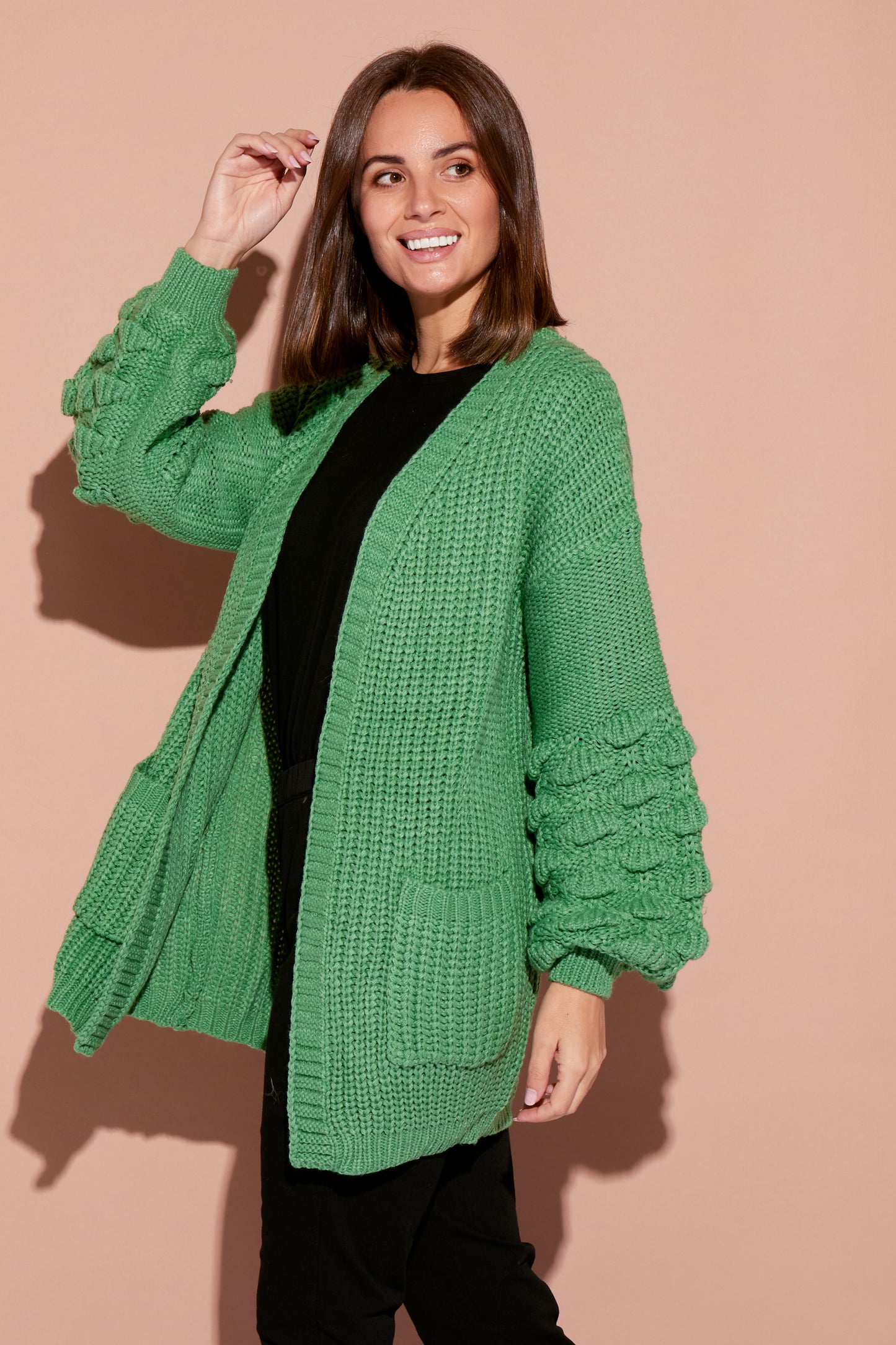 Elaine Knit Cardi - Green