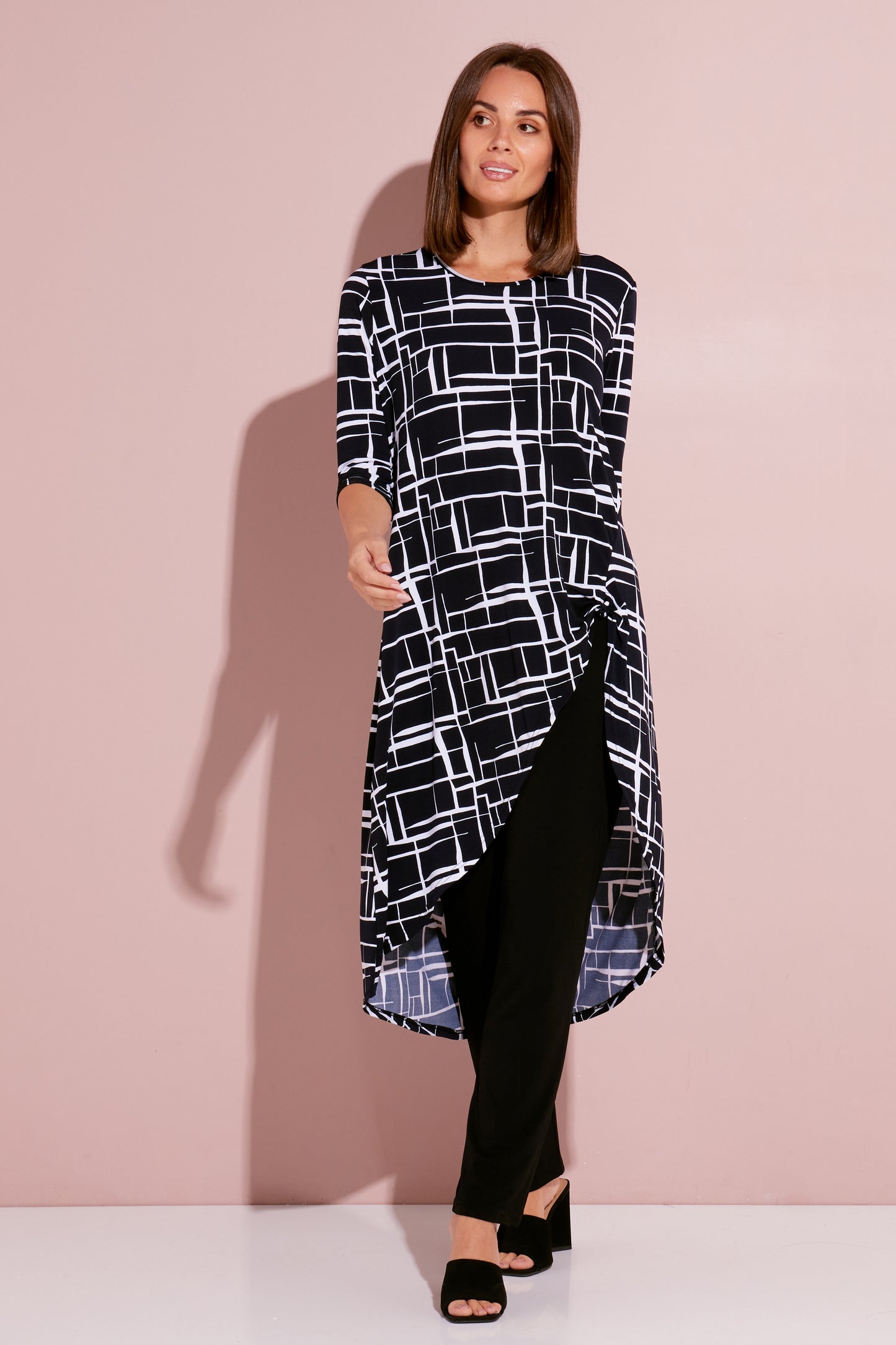 Howey Tunic - Black Geo