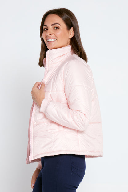 Lola Puffer Jacket - Pastel Pink