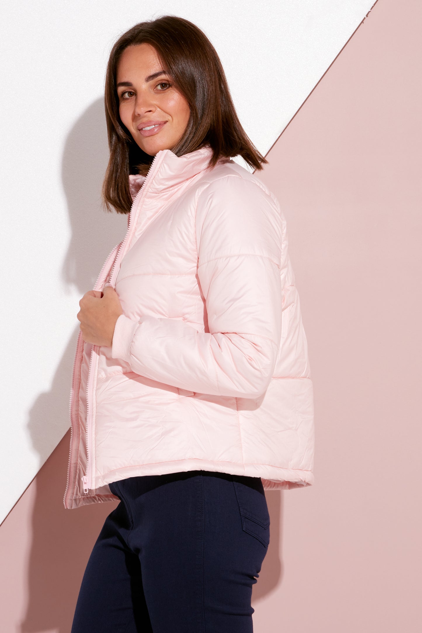 Lola Puffer Jacket - Pastel Pink