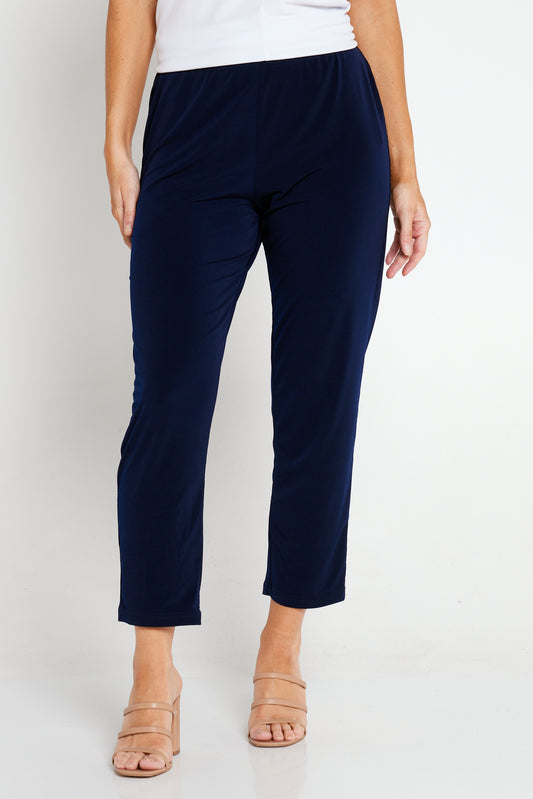 Tracey Ponte Pants - Navy | Australia Made Clothing for Women