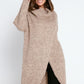 Xander Cowl Knit Jumper - Brown