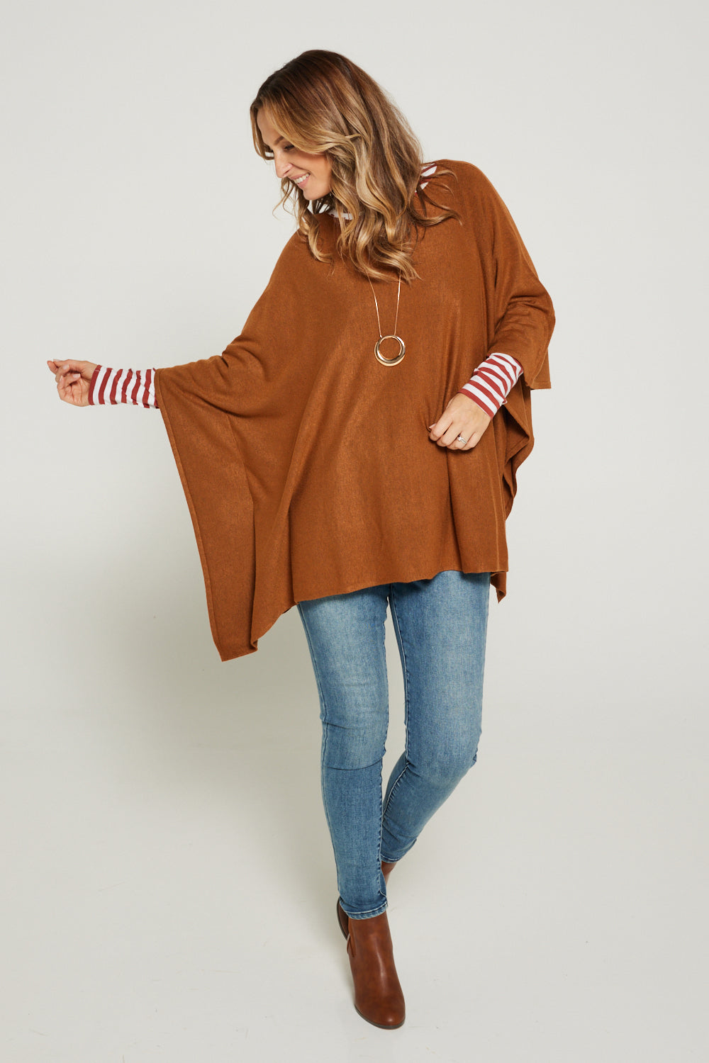 Marcy Knit Top - Ginger Mocha