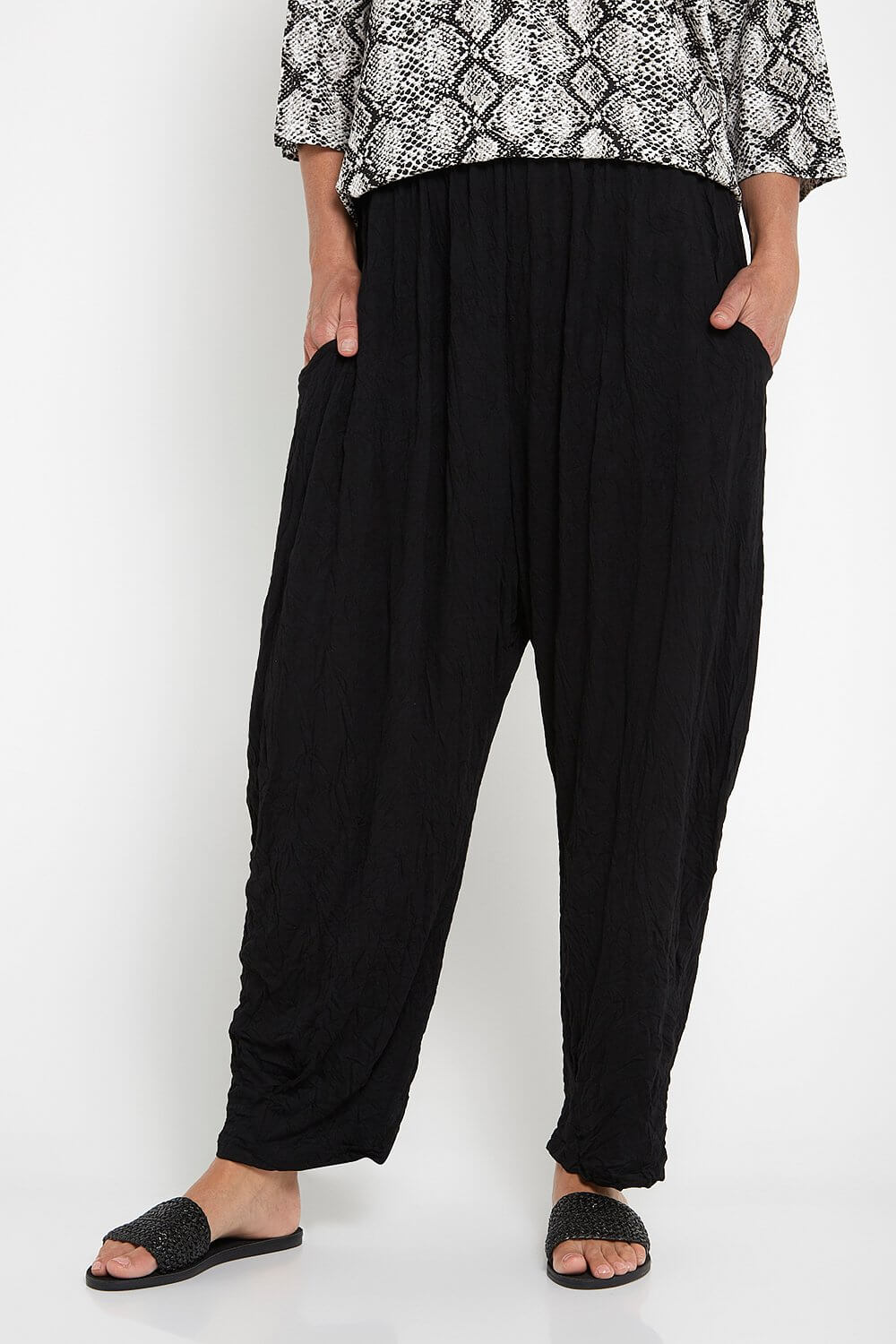 TULIO Fashion | Alisha Pant - Black | 100% Cotton – Tulio