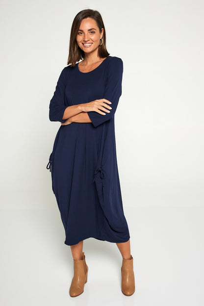 Aurora Bamboo Dress - Navy