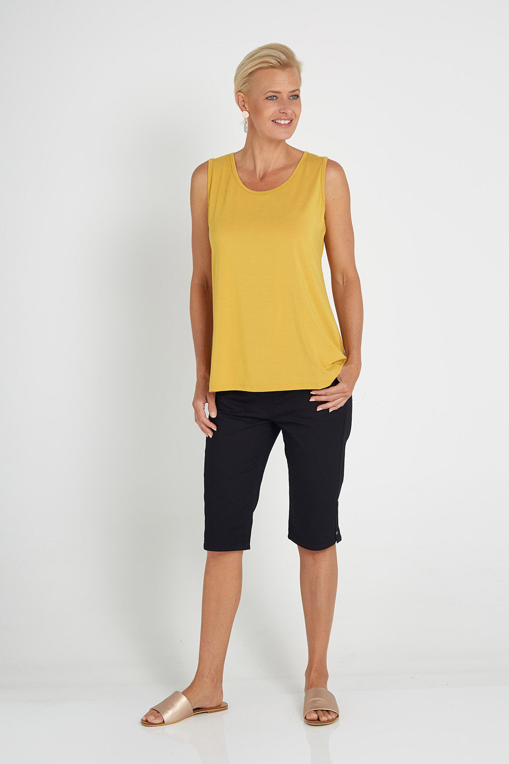 Bamboo Tank Top - Mustard